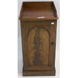 A Victorian mahogany bedside cabinet, 84cm high x 42cm wide x 41cm deep Condition Report: