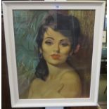 A Mid Century print, "Nina" Vandersyde Condition Report: Available upon request