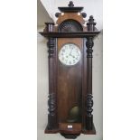 A mahogany wall clock Condition Report: Available upon request