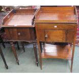 Two Victorian mahogany pot cupboards (2) Condition Report: Available upon request