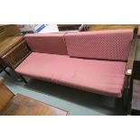 A Victorian day bed with turned supports, 80cm high x 189cm wide x 70cm deep Condition Report: