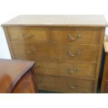 A 20th century mahogany two over three drawer chest, 108cm high, 107cm wide and 55cm deep