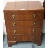 A 20th century four chest on bracket feet. 74cm high, 61cm wide and 46cm deep. Condition Report: