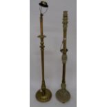 Two carved standard lamps (2) Condition Report: Available upon request
