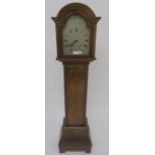 20th century Tempus Fugit mahogany and walnut cased grandmother clock, 147cm high Condition
