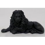 A cast iron doorstop in the form of a lion, 34cm high x 67cm wide Condition Report: Available upon