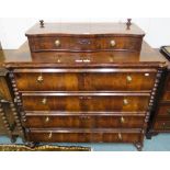 An early 20th century mahogany dressing chest, 87cm high x 103cm wide x 53cm deep Condition