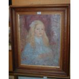 WILLIAM D CLYNE Thora, portrait, oil on canvas, 58 x 45cm and three others (4) Condition Report: