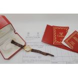 A Must de Cartier gold plated silver ladies watch with original box and papers Condition Report: