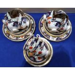 A Shelley Imari palette teaset, pattern number 8524 Condition Report: Available upon request