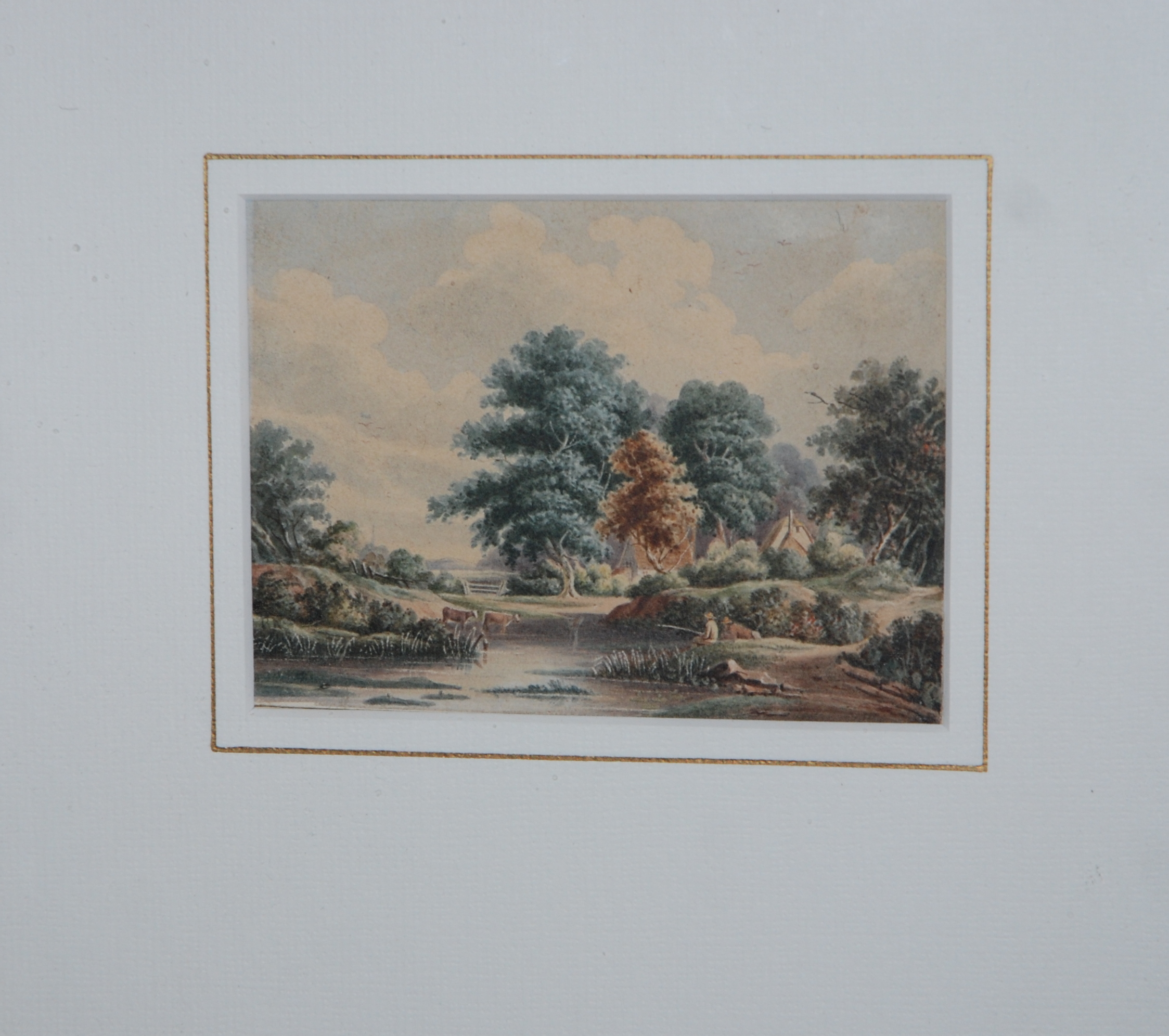 ENGLISH SCHOOL Gathering the corn, watercolour, 16 x 23cm and MANNER OF DE WINT (2) Condition - Image 2 of 2