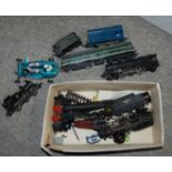 A box of various locomotives, tenders and wagon etc Condition Report: Available upon request