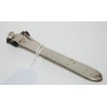 A silver cigar cutter, London 1986, 14cm long Condition Report: Available upon request