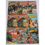 A collection of approximately 150 Marvel comics including Where Monsters Dwell, Chamber of Chills,