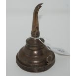 A silver wine funnel, rubbed marks, 12.5cm high, 87gms Condition Report: Available upon request