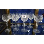A set of eight Waterford Alana hock glasses Condition Report: Available upon request