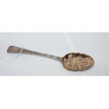 A silver berry spoon, London 1808, 21cm long, 66gms Condition Report: Available upon request