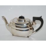 A silver teapot, Chester, 1927, 511 gms Condition Report: Available upon request