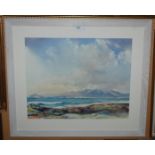TOM GILFILLAN Arran, signed, watercolour, 54 x 68cm Condition Report: Available upon request