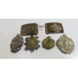 A lot comprising two military belt buckles - the Sutherland Highlanders & the Argyll & Sutherland