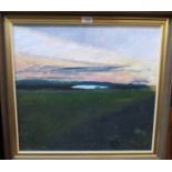 THORA CLYNE M.A Sunset, signed, oil on canvas, 50 x 55cm and six others (7) Condition Report: