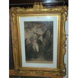 AFTER THOMAS GAINSBOROUGH ENGRAVED BY JOHN RAPHAEL H.R.H George Prince of Wales, 66 x 44cm in an