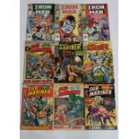A collection of approximately 150 Marvel comics including Hells Angels, Sub-Mariner, Iron Man,