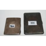 A lot comprising two silver cigarette cases, 274gms Condition Report: Available upon request
