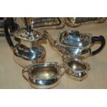 A silver plated four piece tea service Condition Report: Available upon request