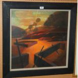 FRANK DOCHERTY R.S.W West Highland landscape, signed, acrylic, 58 x 58cm Condition Report: Available
