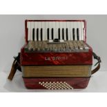 A La Divina 26 key 48 bass piano accordion with case Condition Report: Available upon request