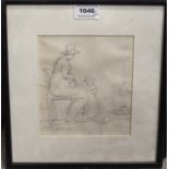 JAMES WILLIAM GILES ARSA Twelve various sketches, pen, ink and pencil (12) Condition Report: