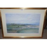 After John Smart, Machrihanish and another Dunbar, framed prints, 72 x 100cm and smaller Condition