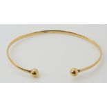 A 9ct gold bangle 6.1gms Condition Report: Available upon request