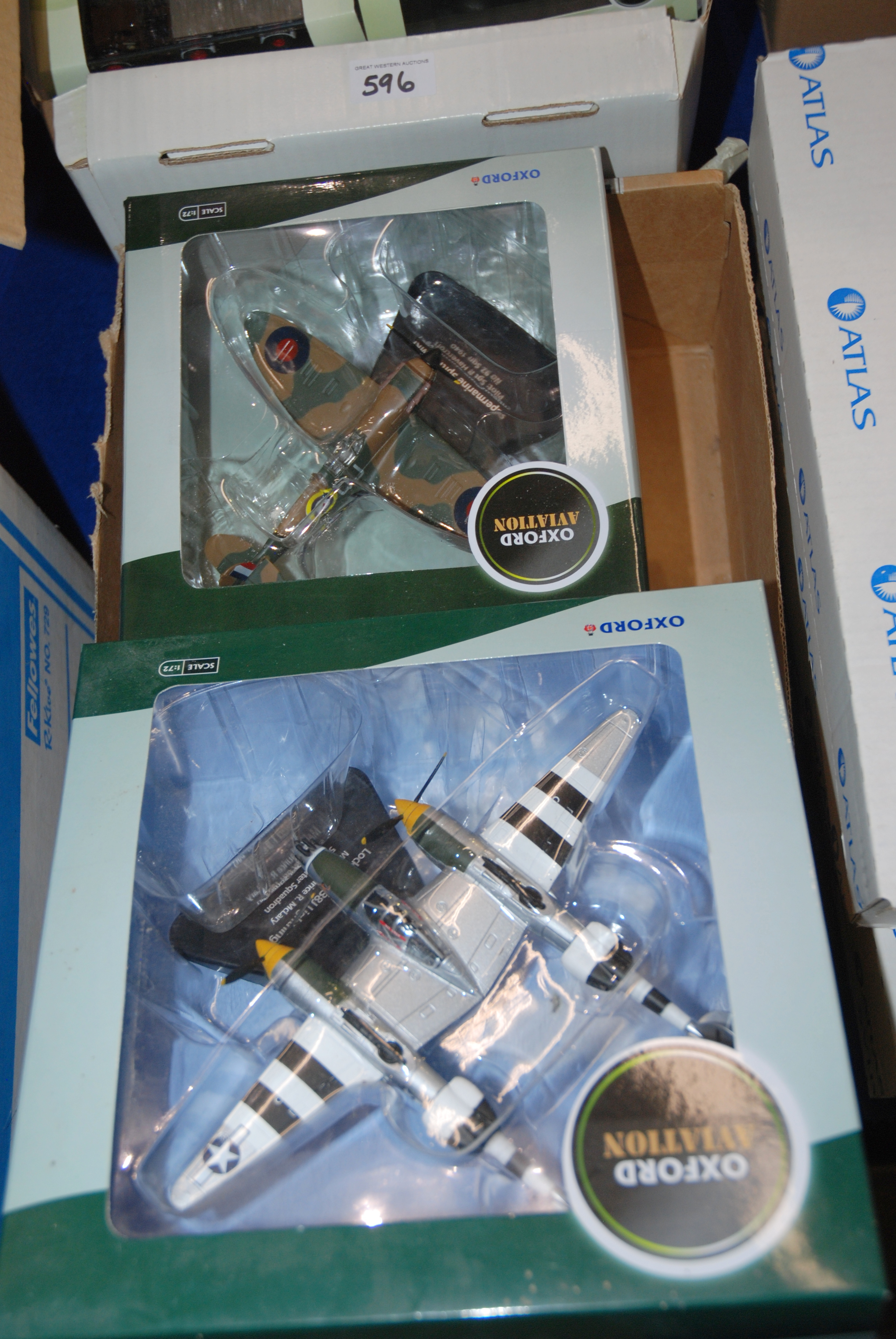 A collection of Oxford and other Atlas models in original boxes and Corgi Battle of Britain model - Image 3 of 4