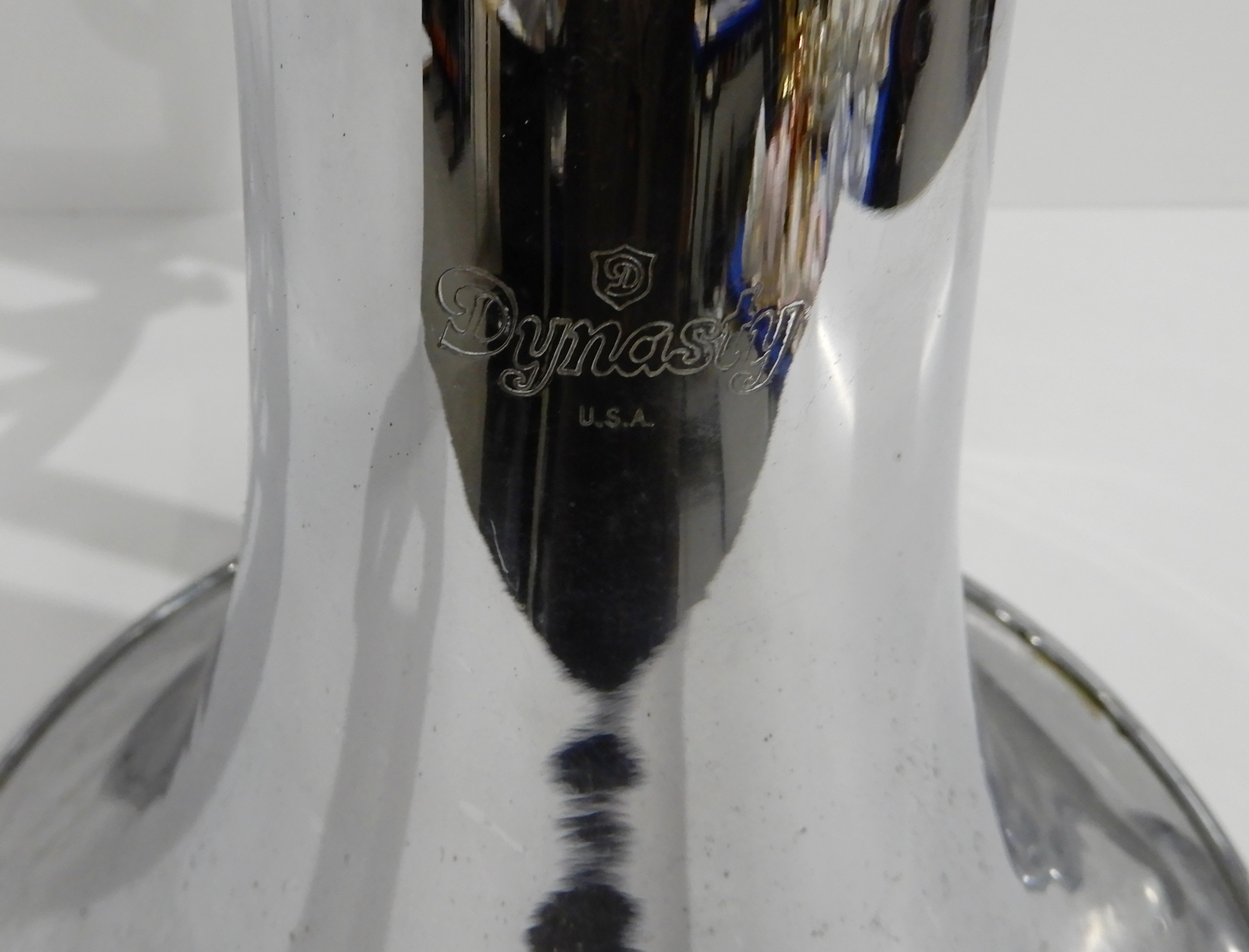 A two valve baritone bugle by Dynasty, A 3856, together with a Besson 8 mouthpiece Condition Report: - Image 3 of 4