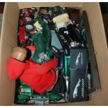 A box of various scales models etc Condition Report: Available upon request