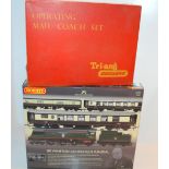 A Hornby Sir Winston Churchill's Funeral set in original box and R.119 Operating Mail Coach Set
