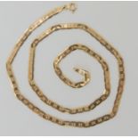 A 9ct gold Italian made fancy link chain, length 44cm, weight 7.5gms Condition Report: