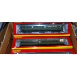 A box of various Hornby coaches, Mehano wagons etc all in original boxes Condition Report: Available