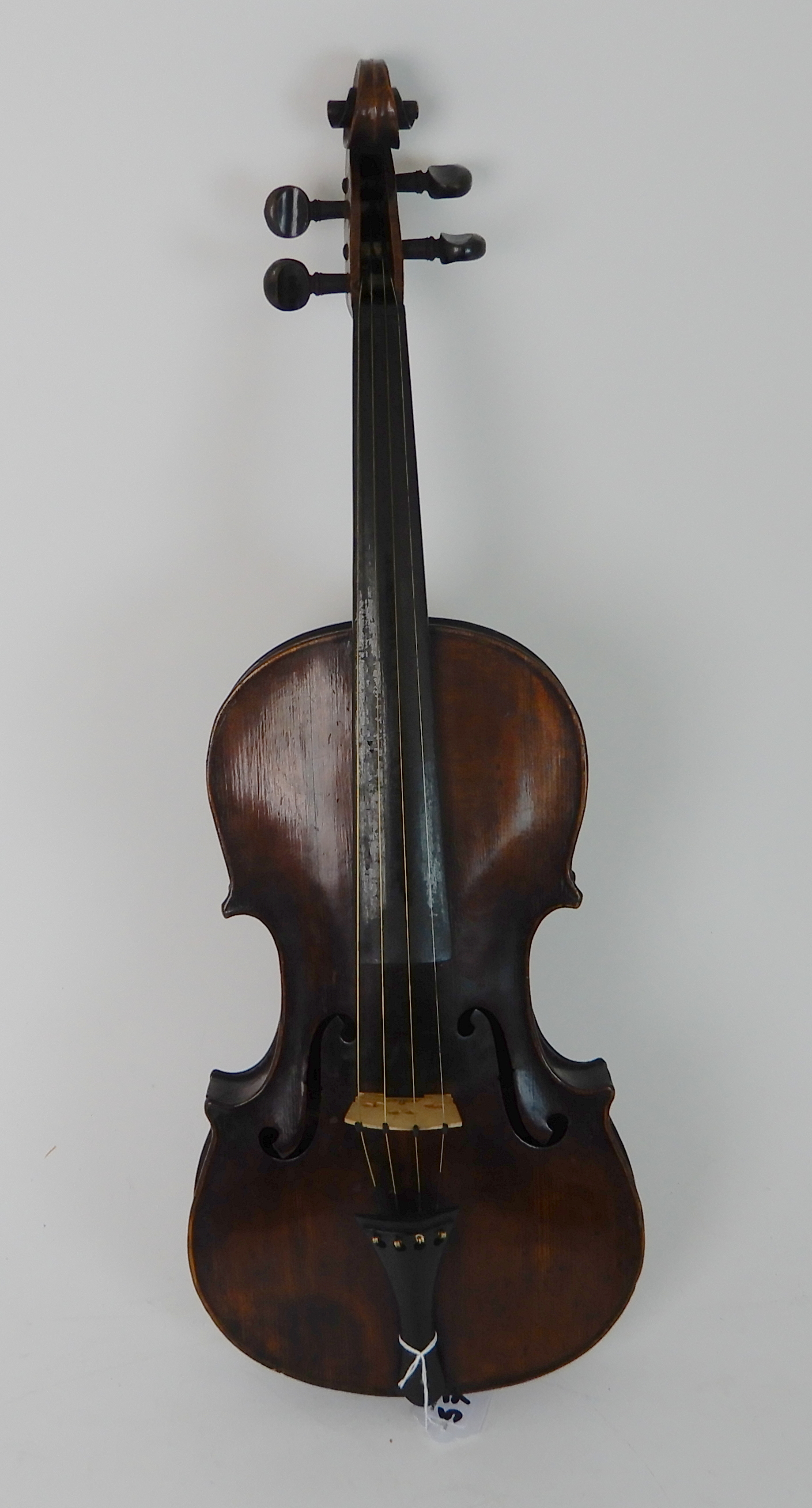 A two piece back violin 35.5 cm bearing label to the interior Antonius Stradiuvarius Cremonenfis - Image 2 of 26