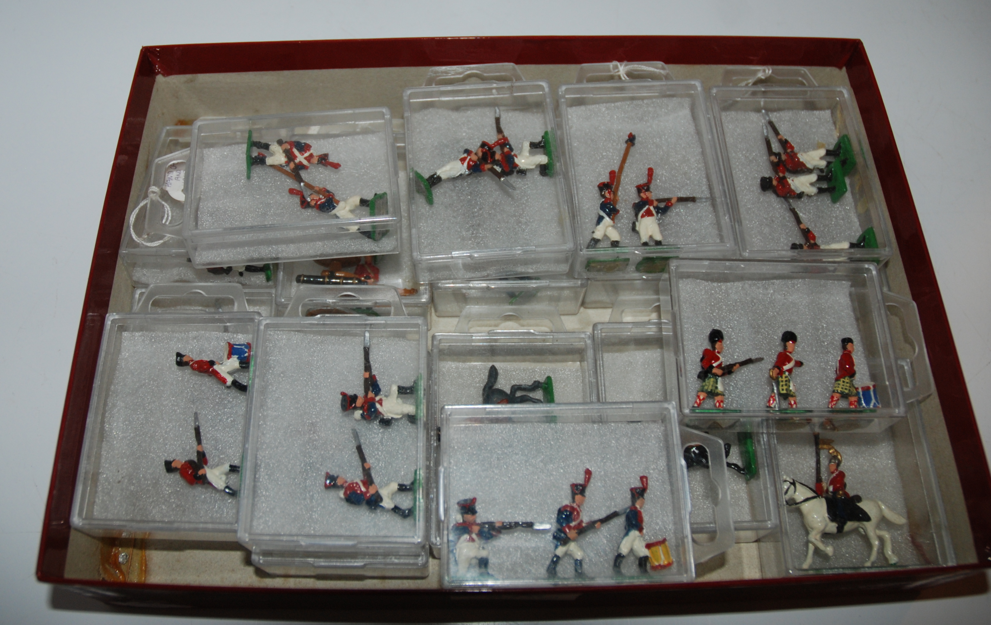 A collection of hand-painted and hand-cast miniature soldiers Condition Report: Available upon