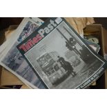 A box of various newspapers etc Condition Report: Available upon request