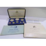 A cased set - the First National Coinage of Barbados Condition Report: Available upon request