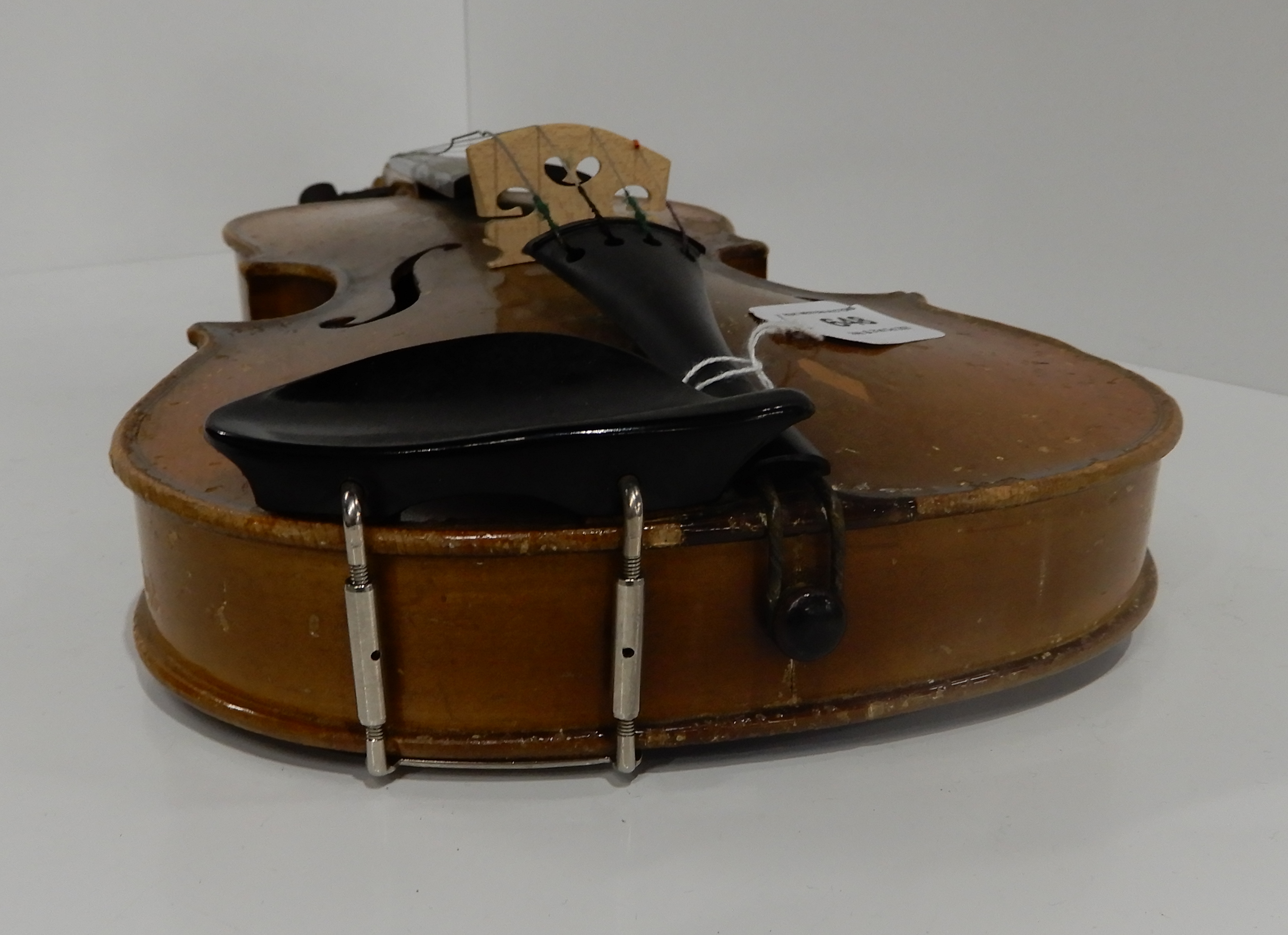 A two piece back violin 34cm Condition Report: Available upon request - Image 4 of 4