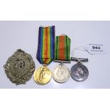 A lot comprising a WW1 group of two to 42265 Pte. W Brown H.L.I., a Defence medal & an Argyll &