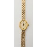 A 9ct gold ladies Elite Rotary watch, weight including mechanism 14.7gms Condition Report: Available