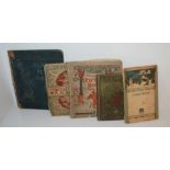 Five various books including Alice's adventures in Wonderland, 1887, Dwellings Of An Old World