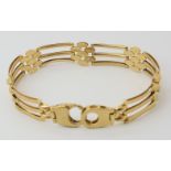 A 9ct gold bar bracelet, length 19.7cm, weight 15.2gms Condition Report: Available upon request