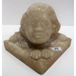 An alabaster head of a girl Condition Report: Available upon request
